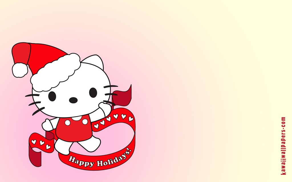 Hello Kitty Christmas Wallpaper With Background In Pink Click The