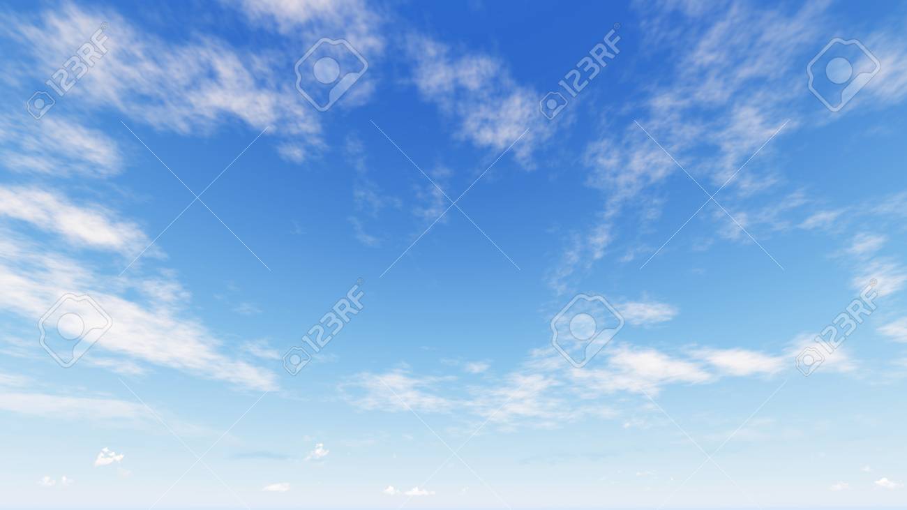 Cloudy Blue Sky Abstract Background With