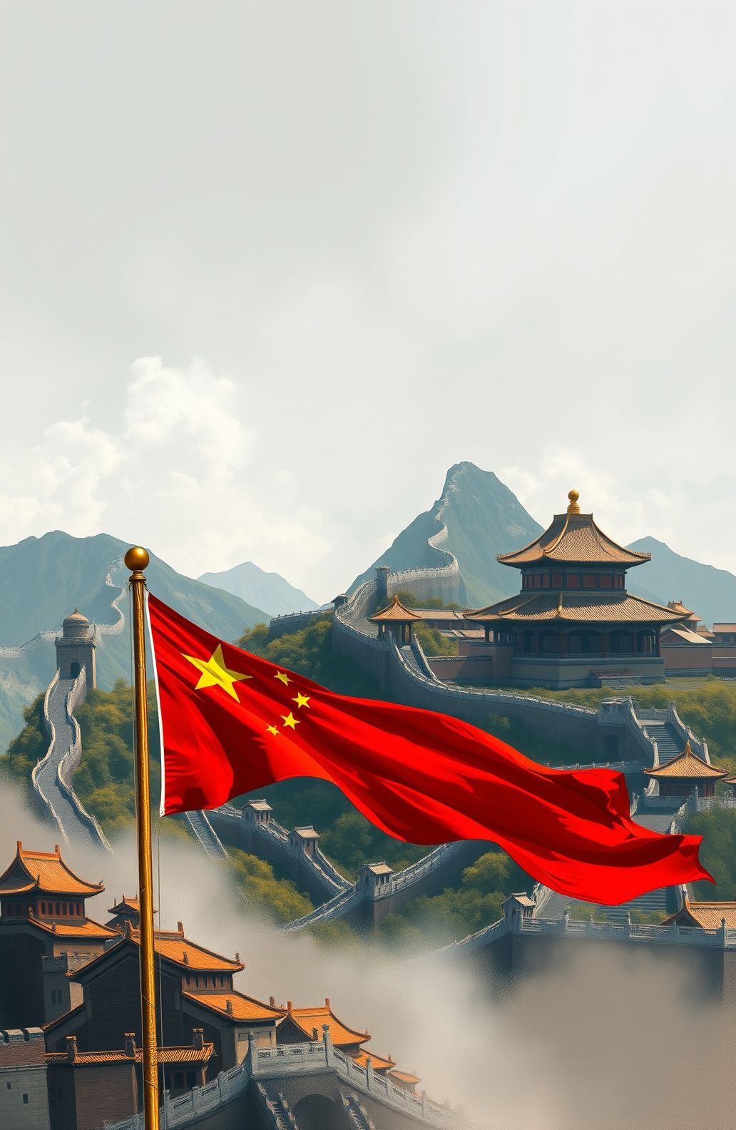 China Flag Wallpaper