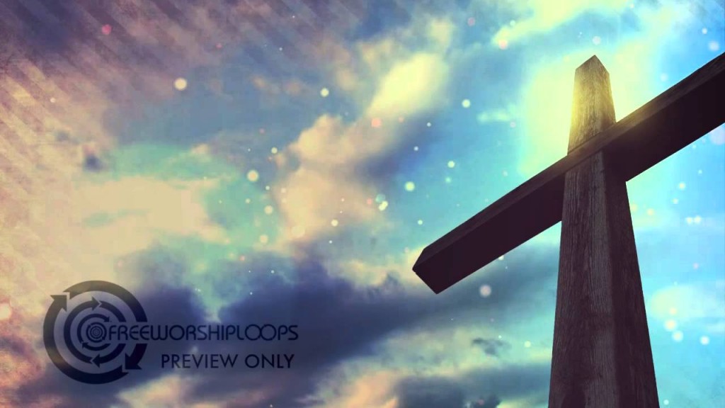 Cross And Sky Motion Background Cool Colors Worship Loops