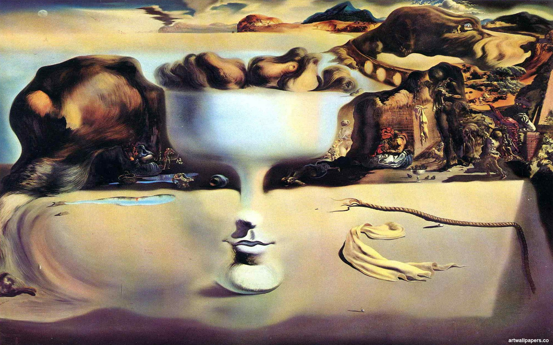Salvador Dali Wallpaper Paintings Art Background