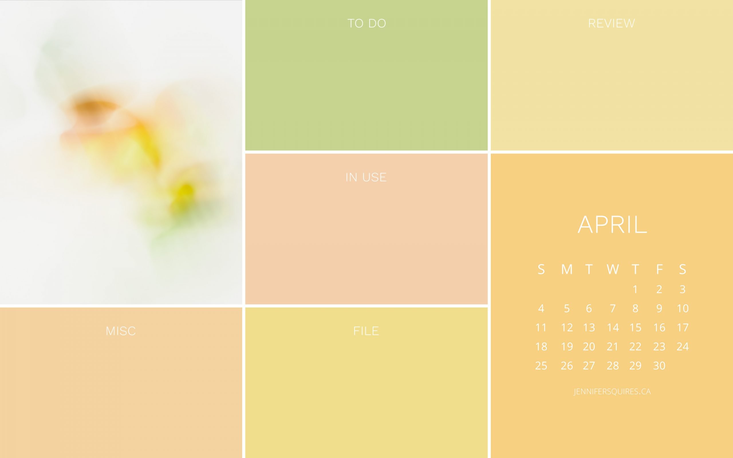 April Wallpaper With Calendar For iPhone And Desktop