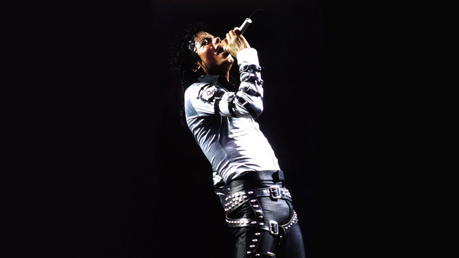 Michael Jackson performing on stage