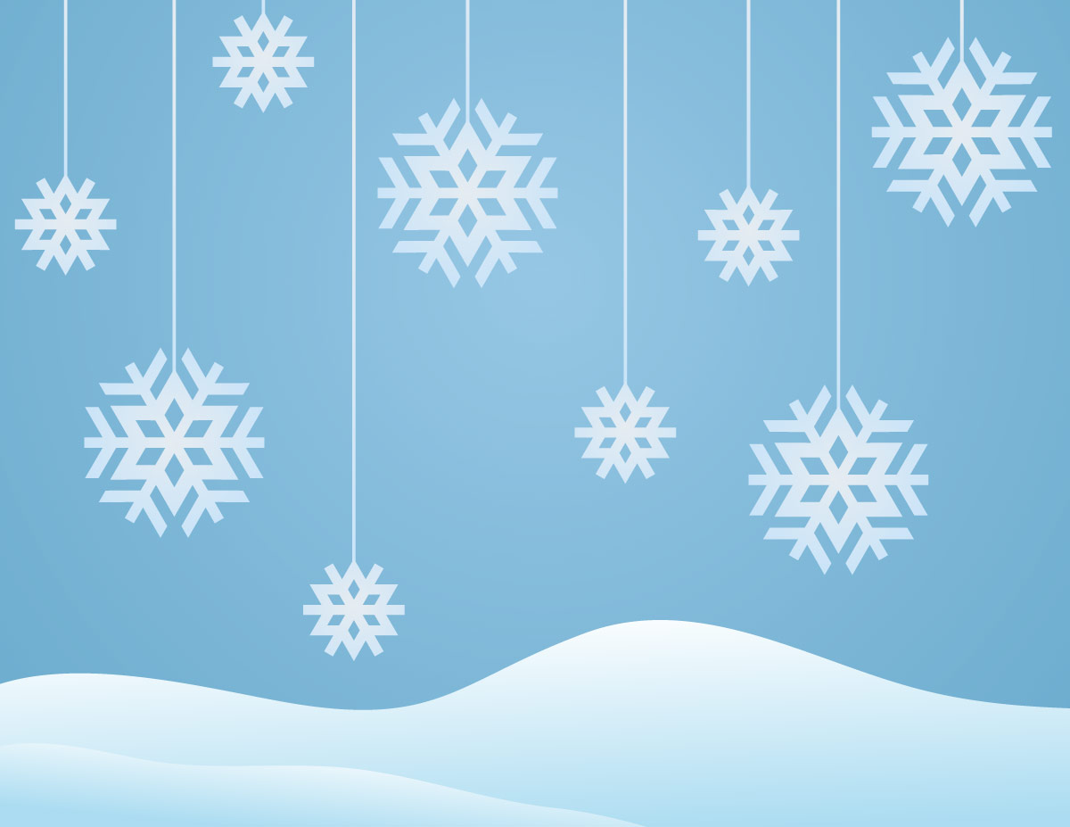 High Resolution Screenshot Snowflakes Winter Background