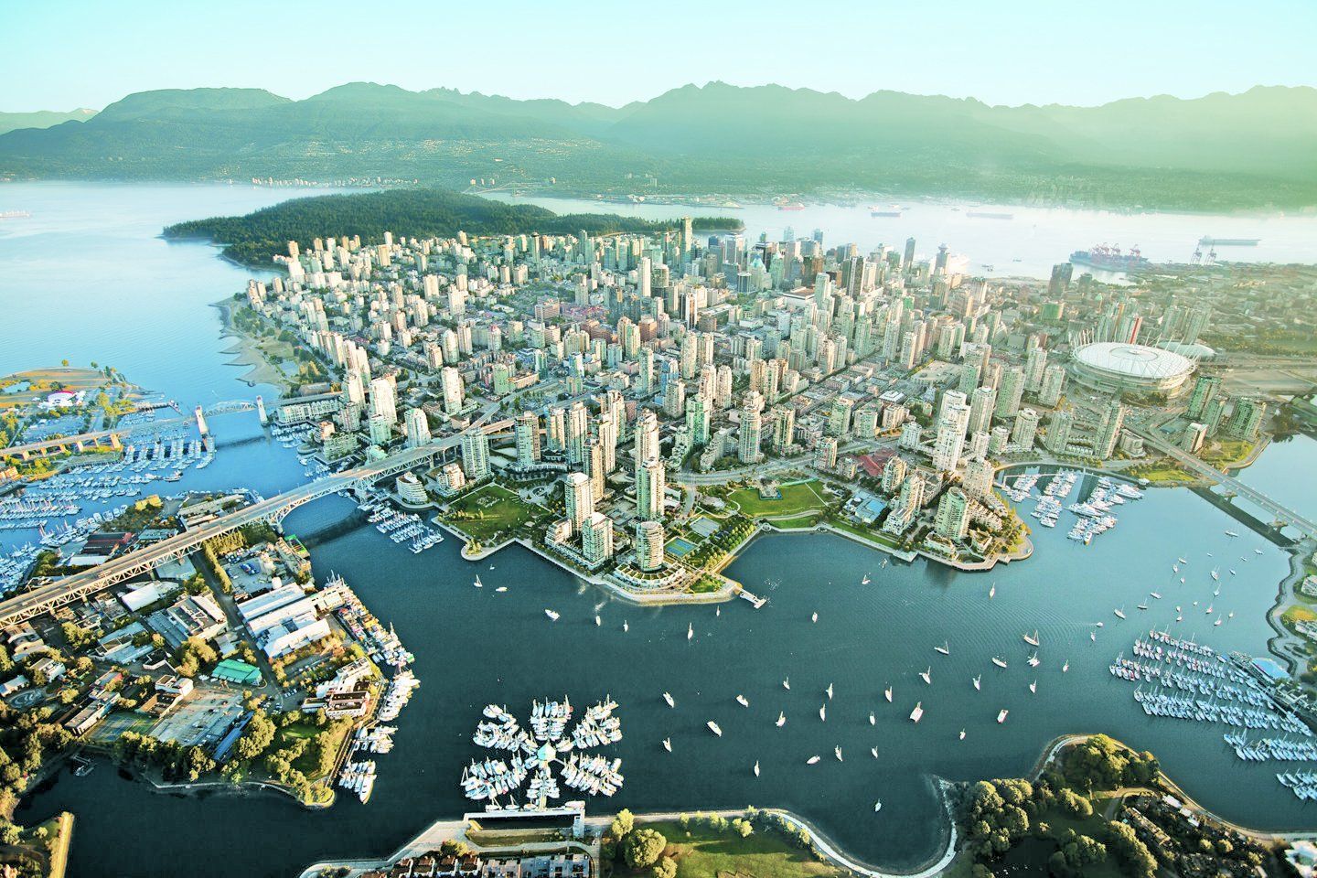 Aerial Vancouver Bc Wallpaper At Wallpaperbro