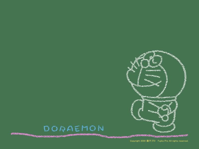 Chalk Doraemon Wallpaper Desktop Background