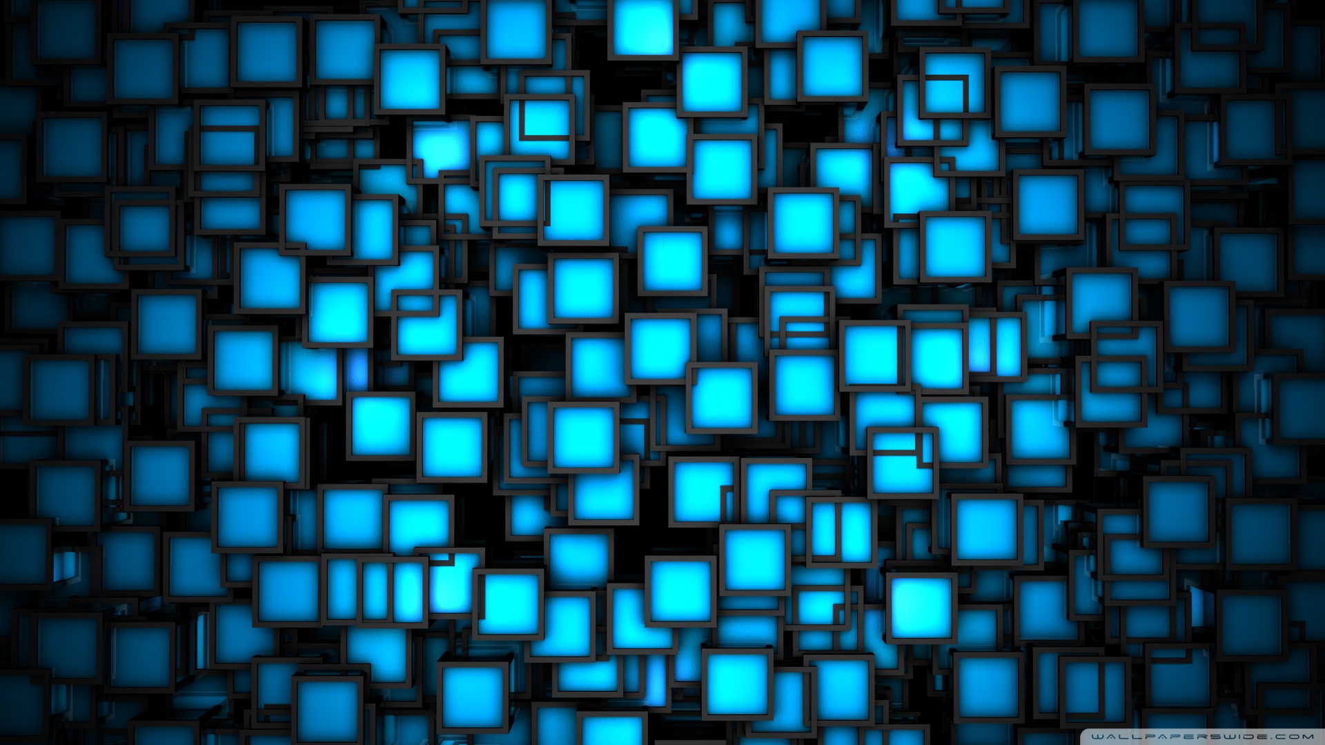 Neon Cubes Wallpaper