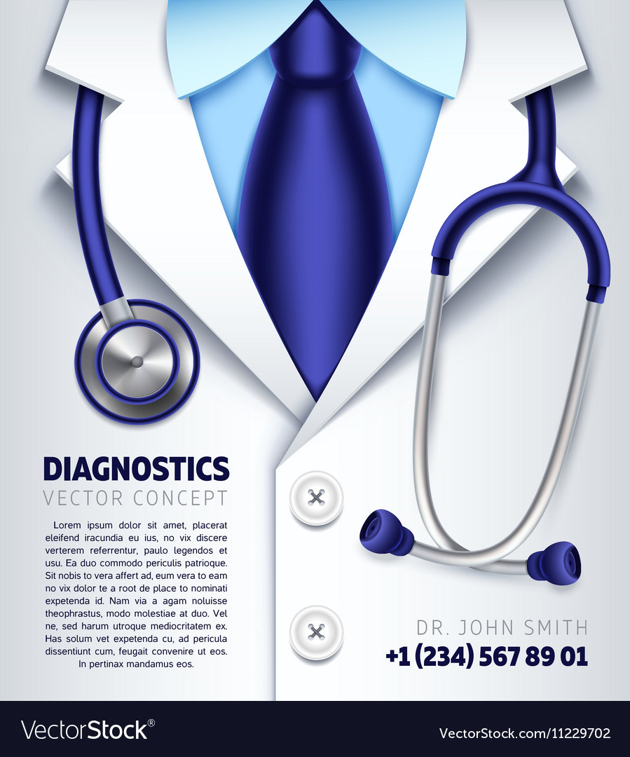 Doctor Stethoscope Background Medical Royalty Vector