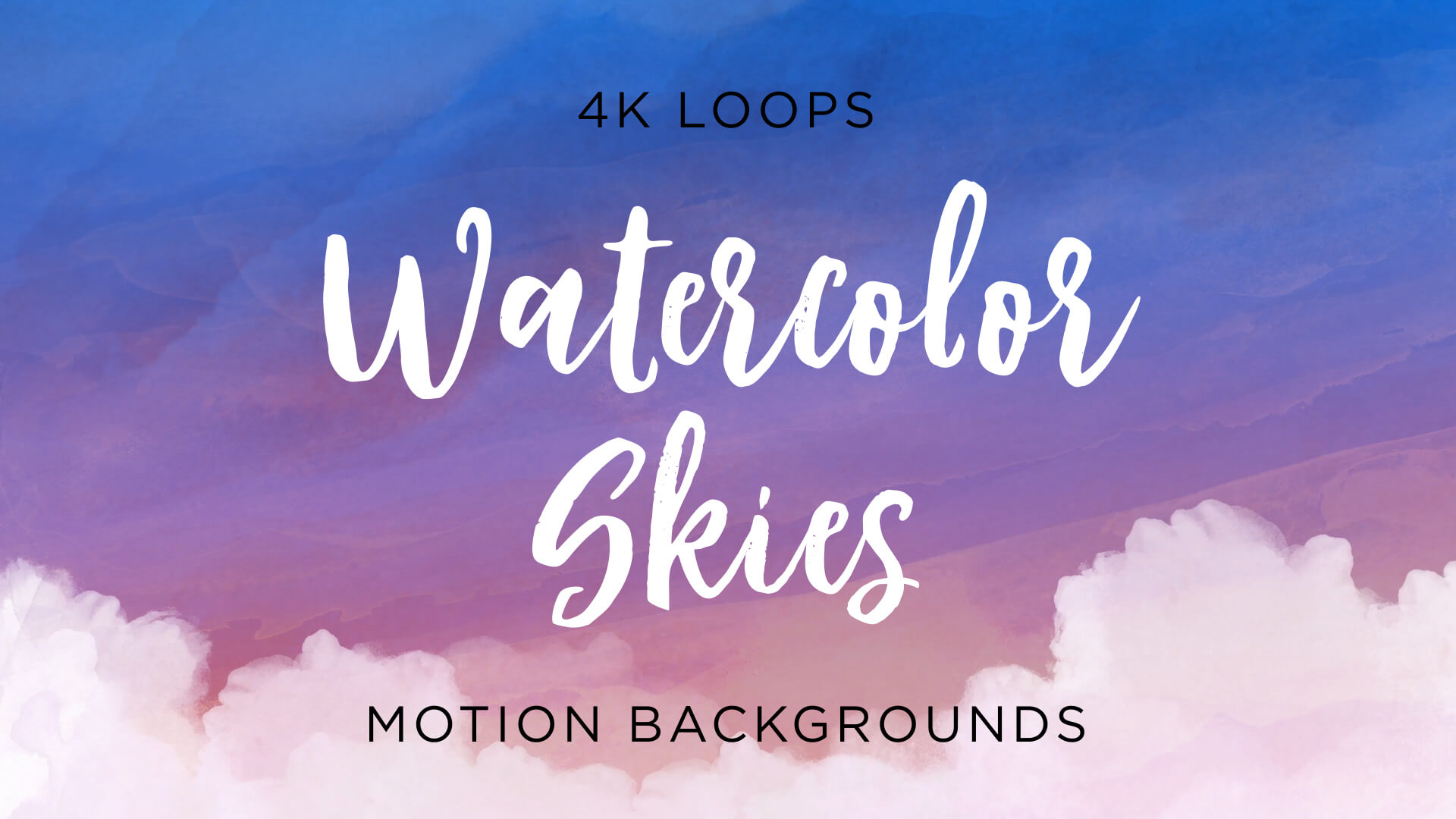 Animated Watercolor Sky Background Pack Of Enchanted Media