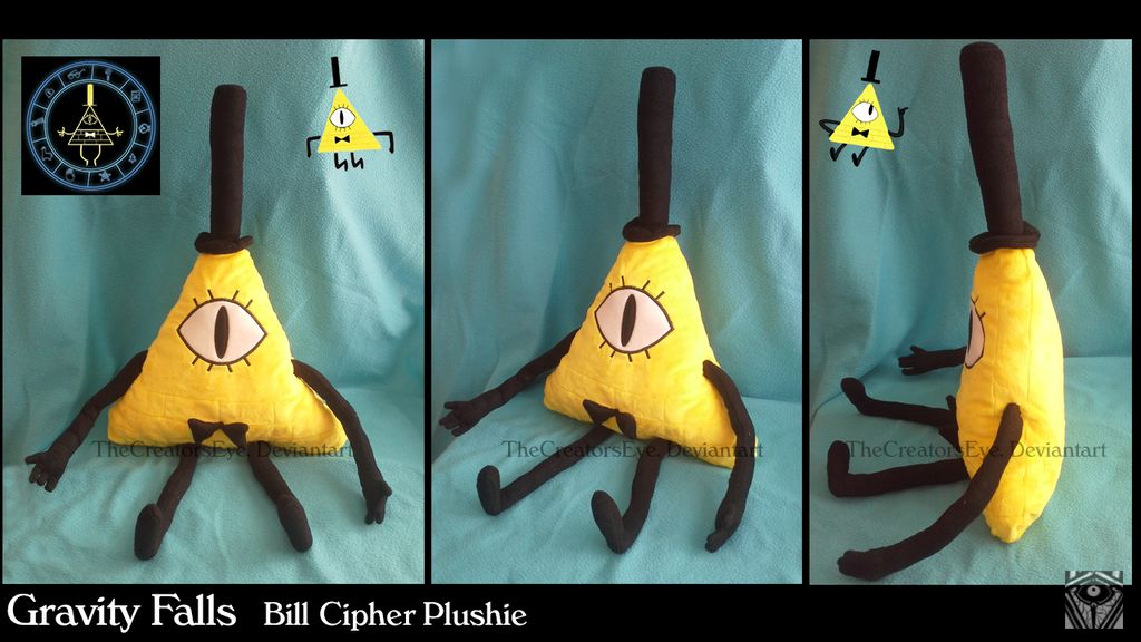 Gravity Falls Bill Cipher Plush By Thecreatorseye