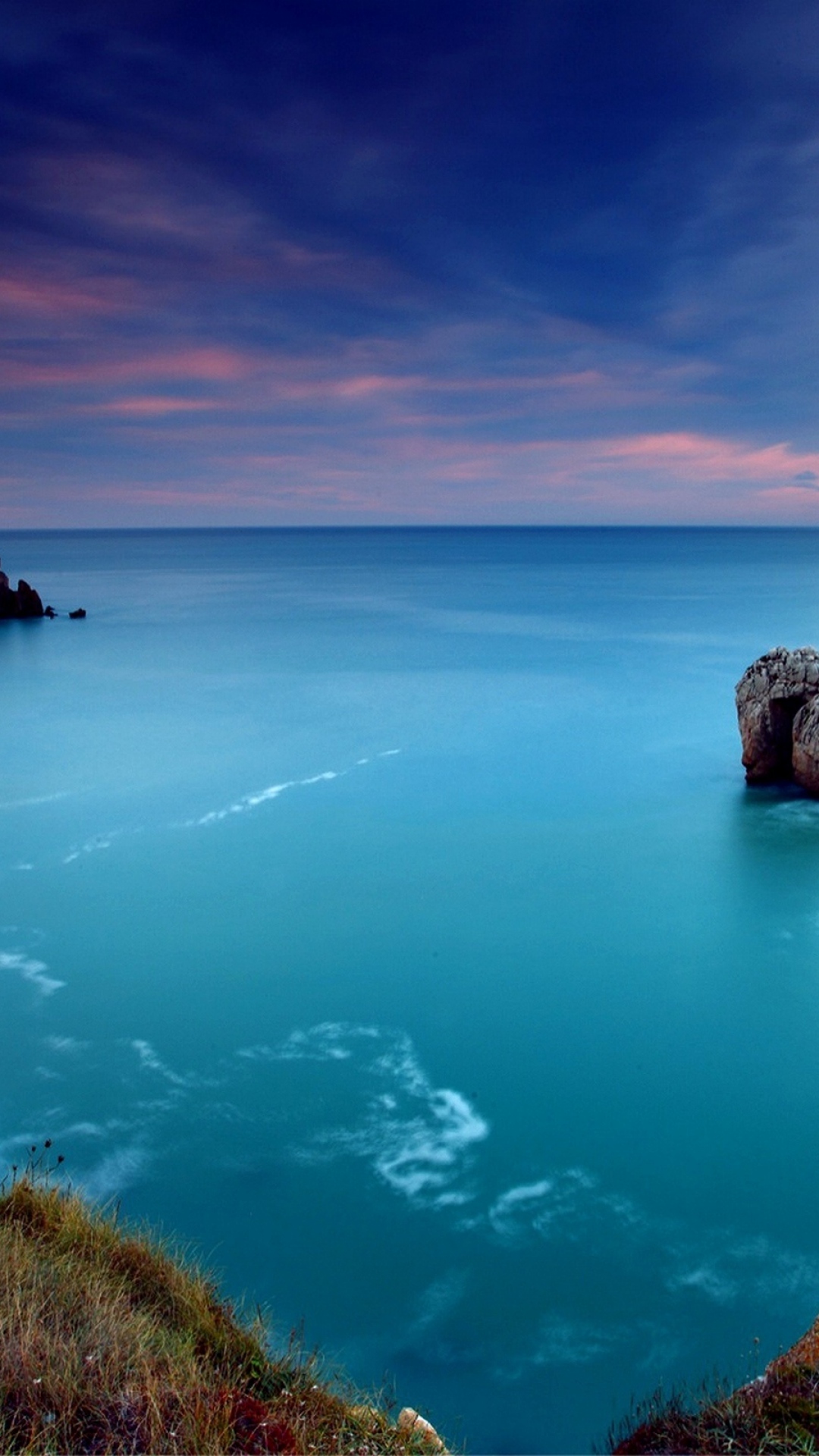 Download Wallpaper 1080x1920 ocean gulf coast blue water lilac