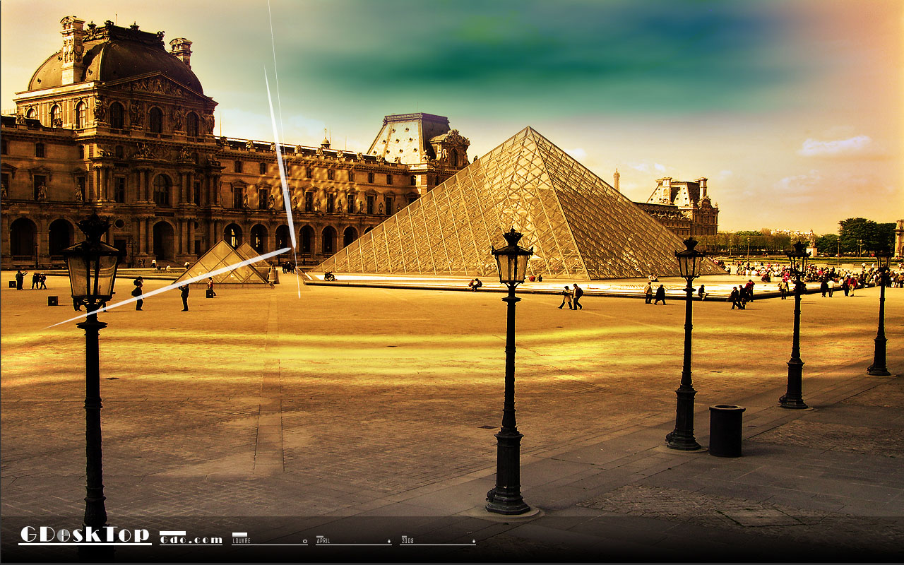 Gdosktop Spot Louvre Clock Screensaver Html