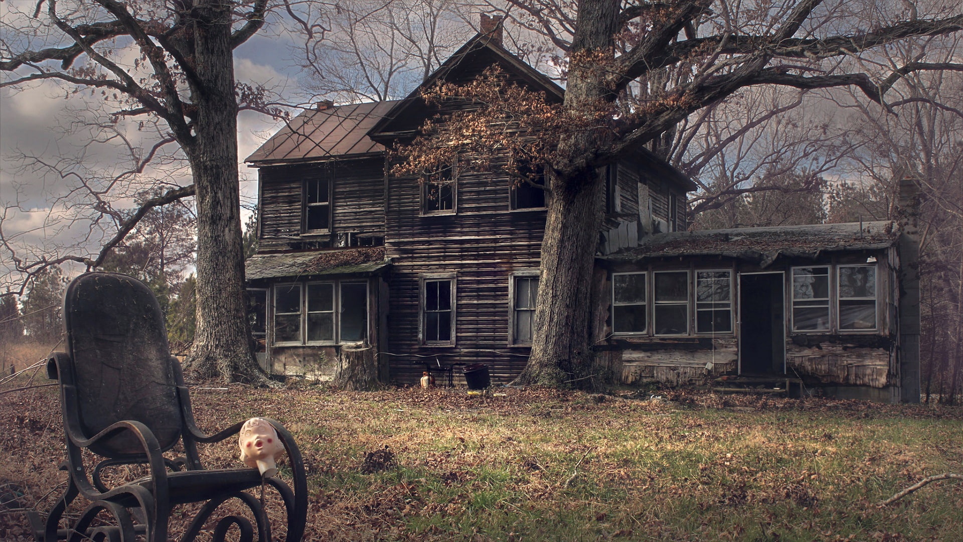 HD Wallpaper House Chair Spooky Abandoned