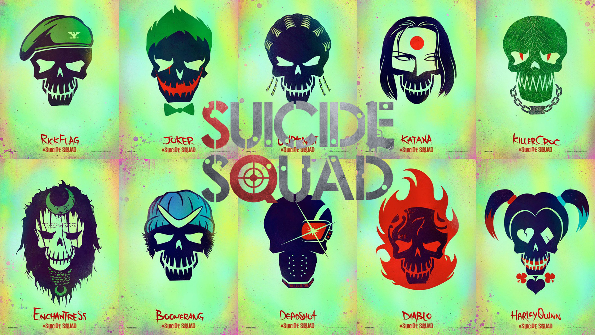 Suicide Squad Movie Wallpaper HD Image Stock