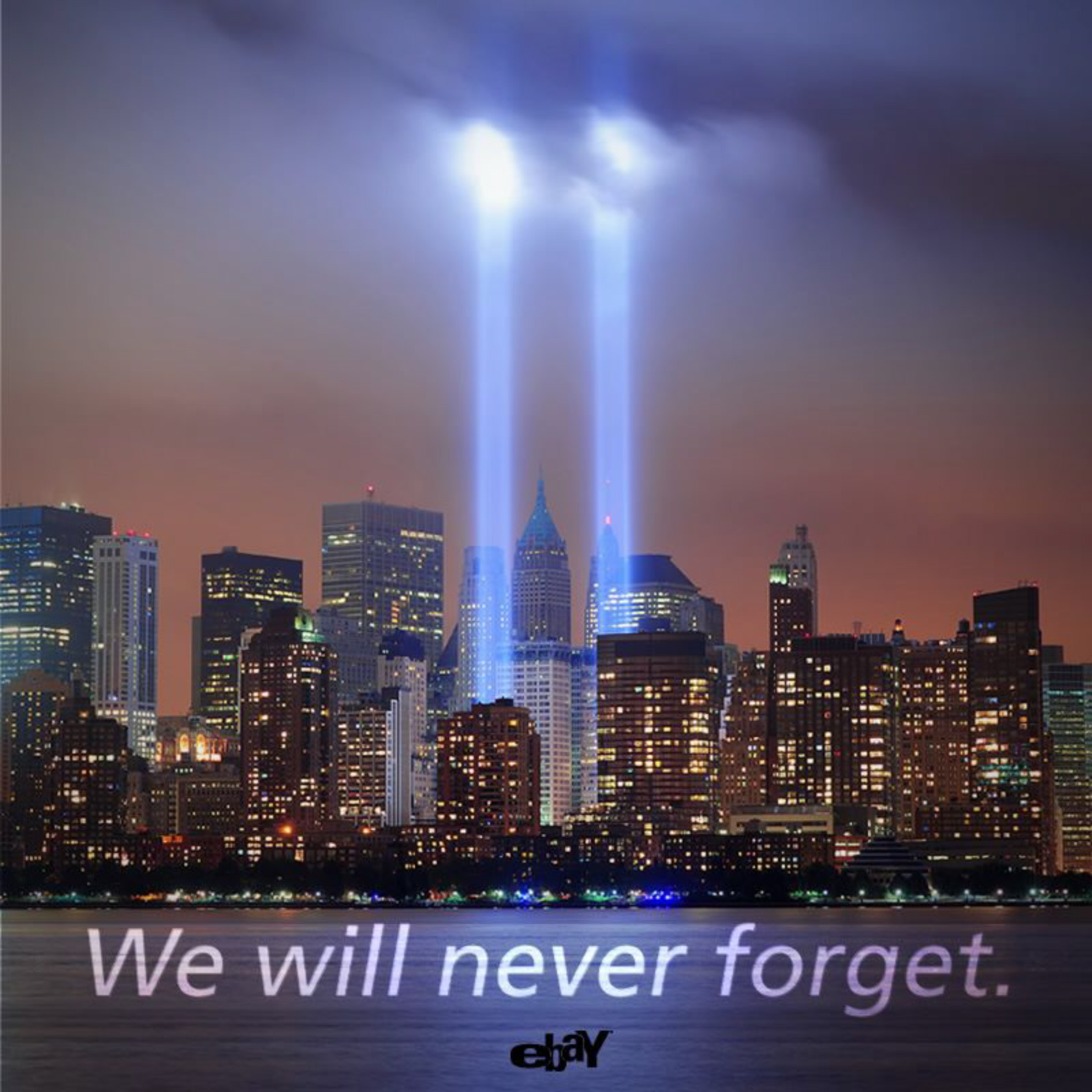 We Will Never Forget Wallpaper Twin Tower Lights September