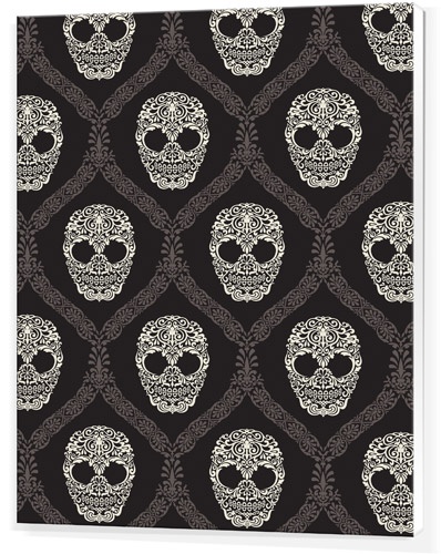 Free download Skull Damask by Michael Miller design Pinterest [398x500 ...