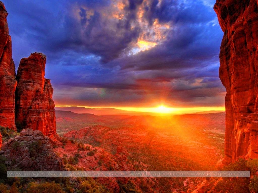 Free download Arizona Sunset Wallpaper [1024x768] for your Desktop