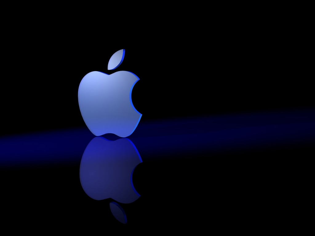 Blue Apple Desktop Pc And Mac Wallpaper