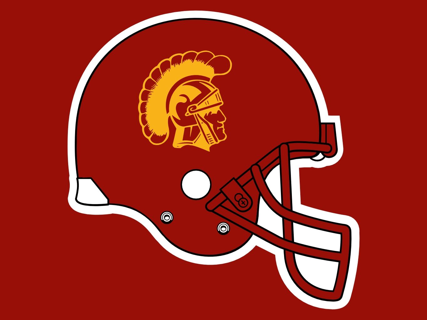 Usc Trojans Helmet College Football Sports