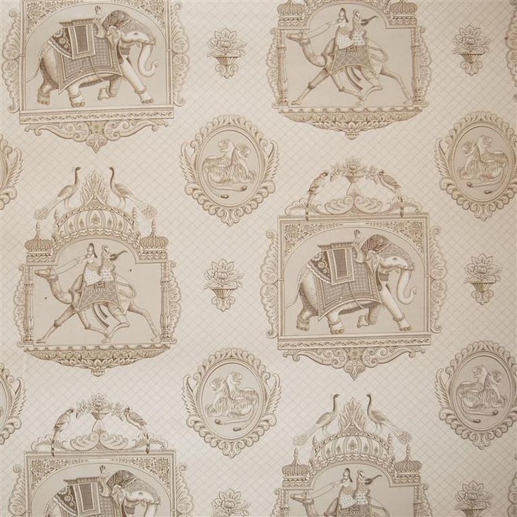 Circus Toile Wallpaper Textiles