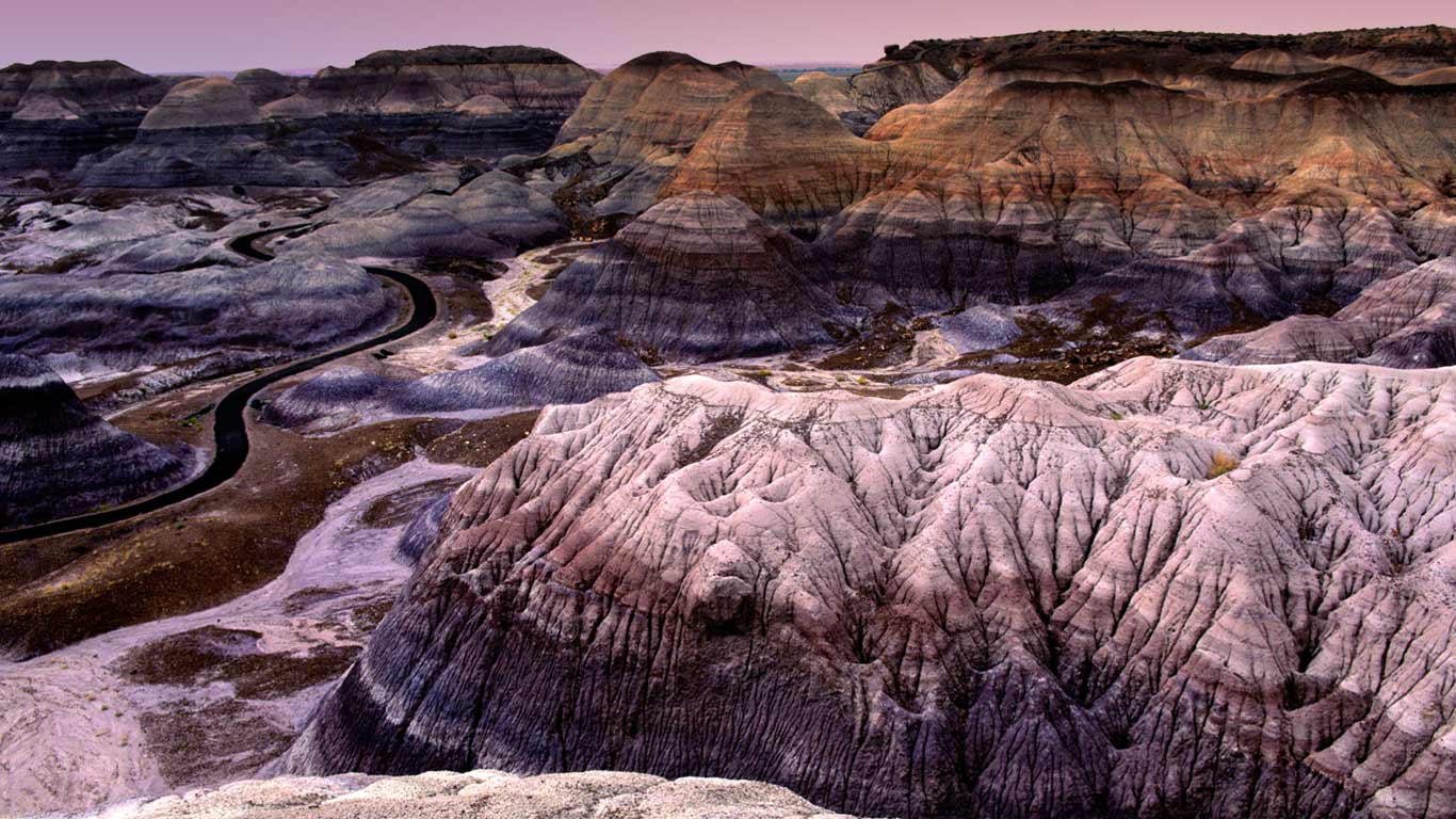 Painted Desert In The Petrified Forest National Park Arizona
