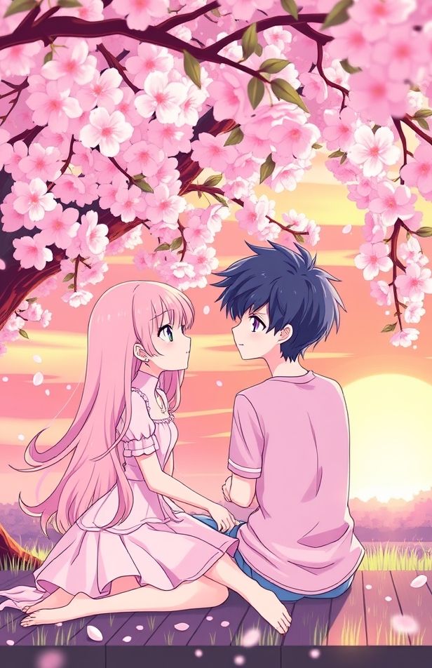 Cute Anime Couple Wallpaper