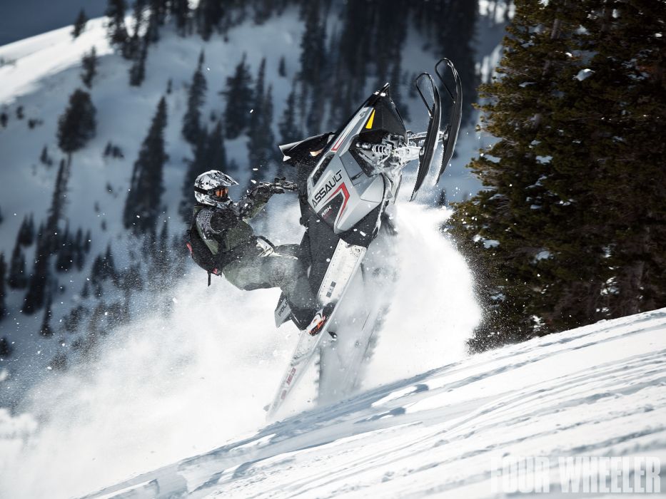 Polaris Rmk Assault Snowmobile Winter Sled Snow F Wallpaper