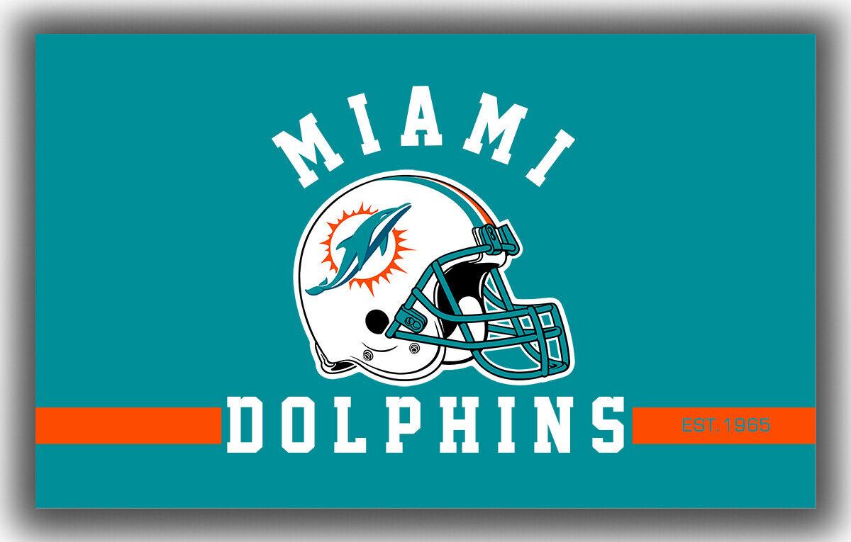 Miami Dolphins Football Team Helmet Memorable Flag 90x150cm