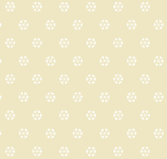 Georgian Button Wallpaper Soft Yellow With Small Medallions