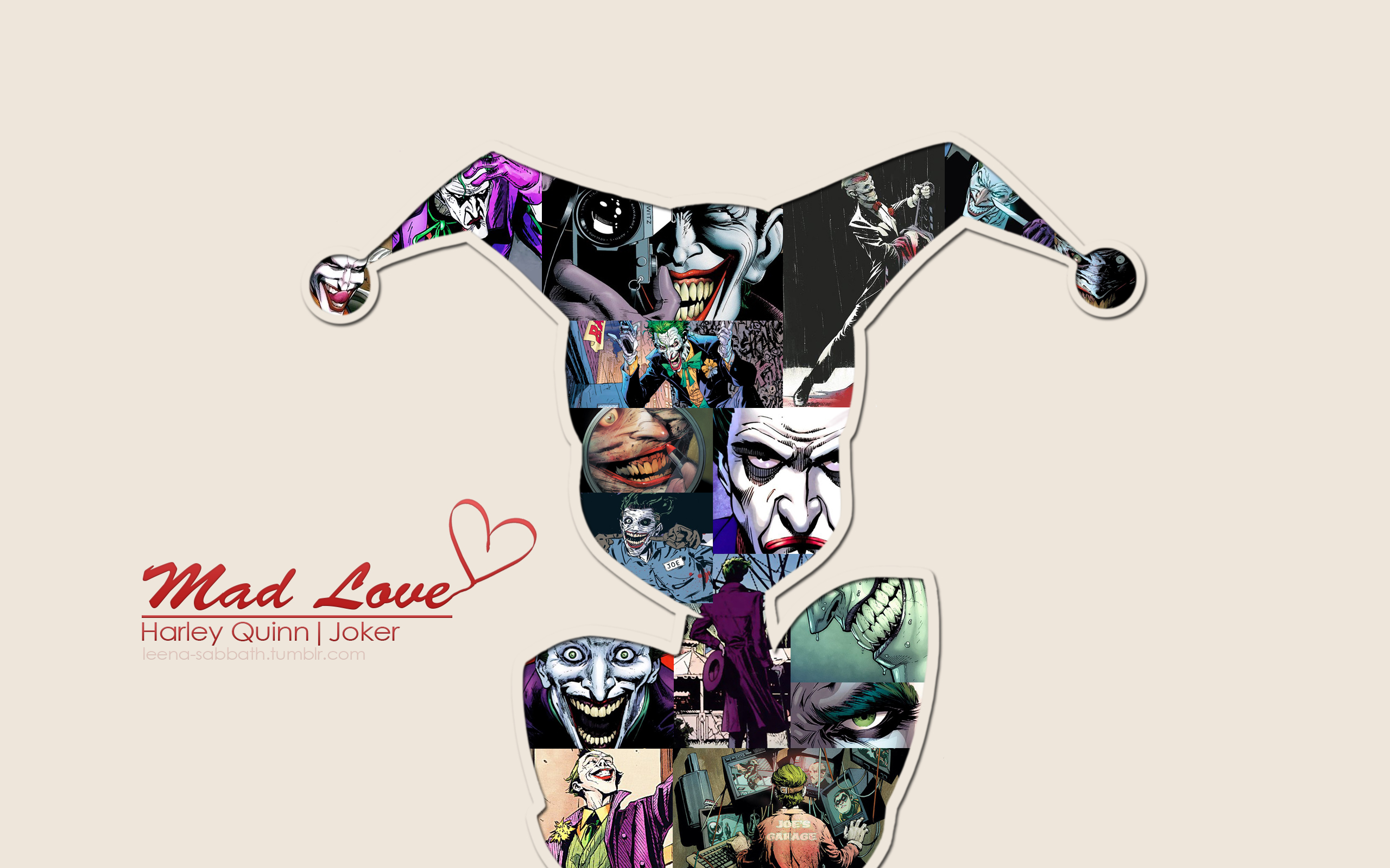 Wallpaper Love Joker Harley Quinn Dc Ics