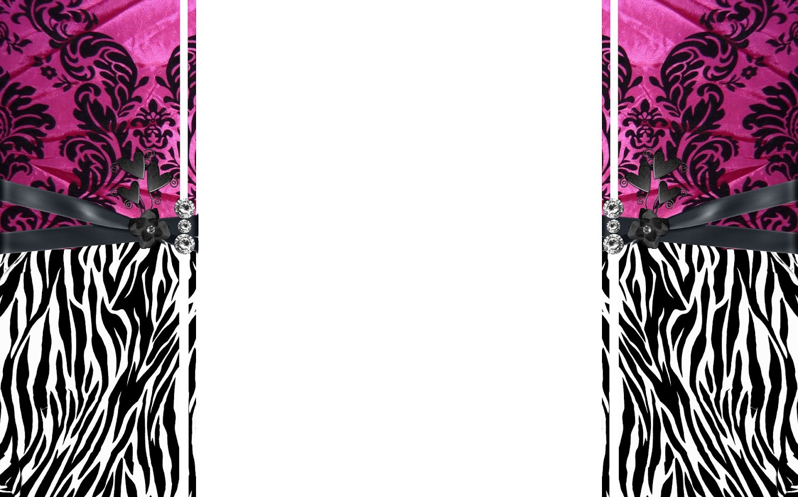 Walliepad Wallpaper For iPad Zebra Print Bling