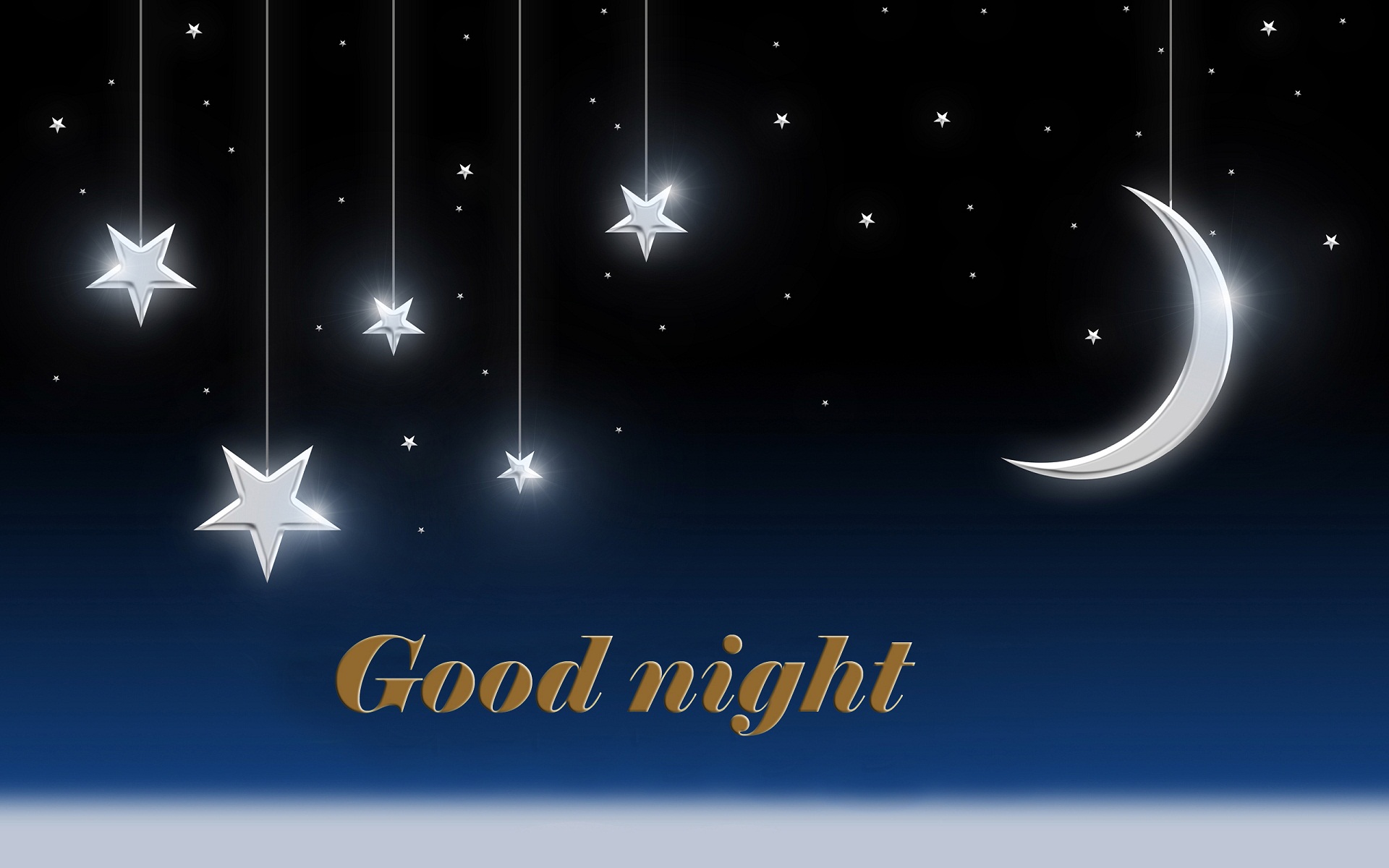 Good Night Moon Star With Warm Wishes Wallpaper HD Rocks