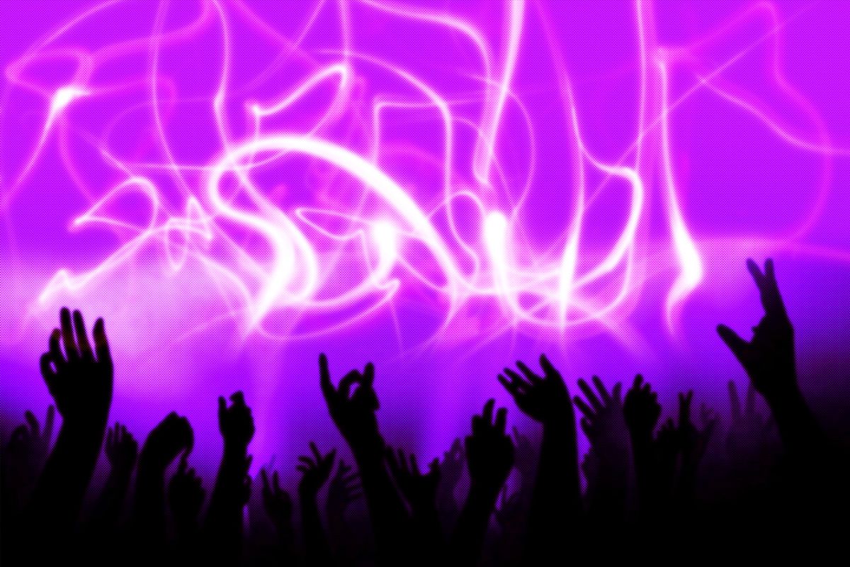 Party Background Electronic Music Hands Wallpaper