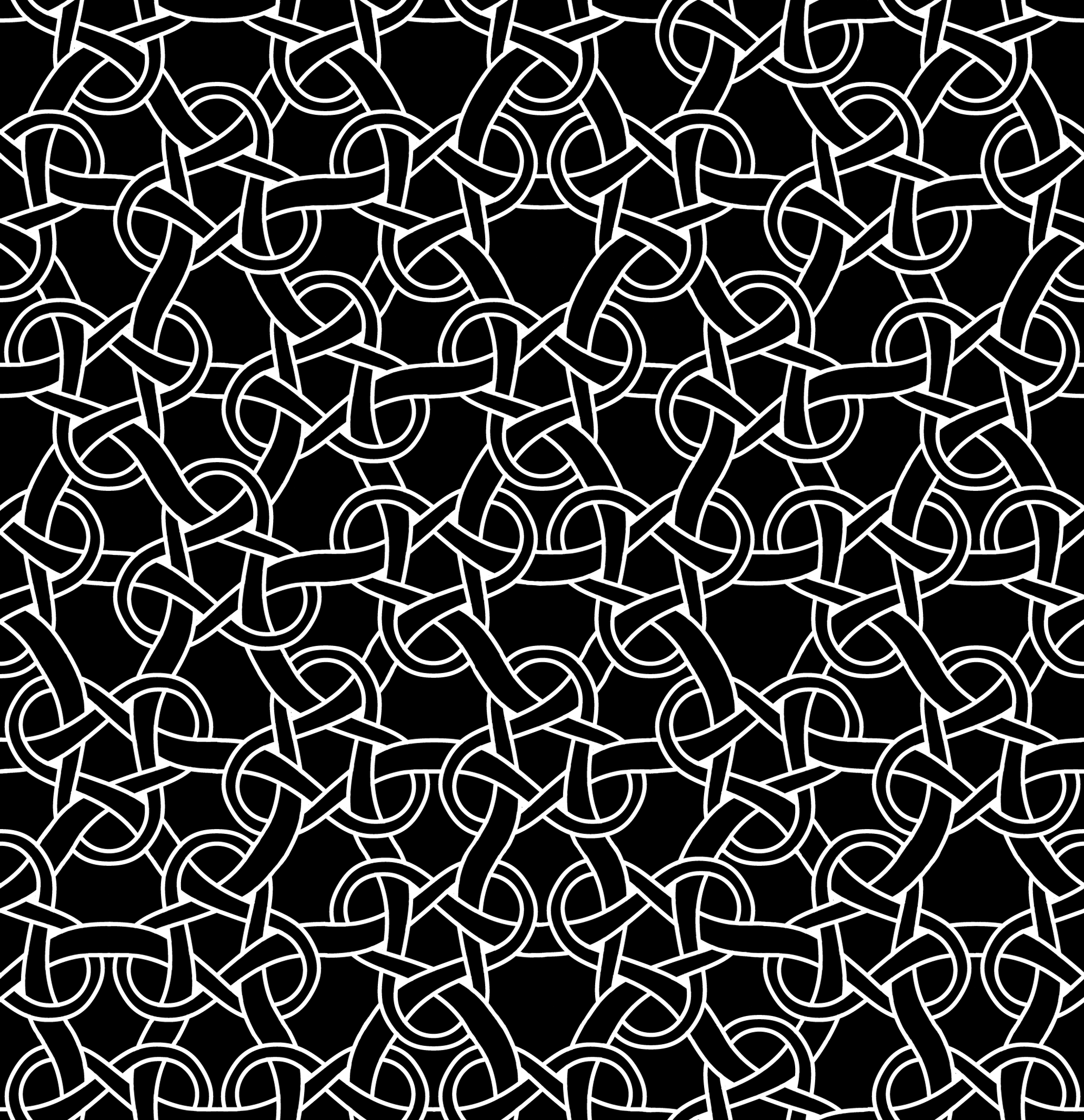 Celtic Knot Wallpaper Hexagon Truchet By