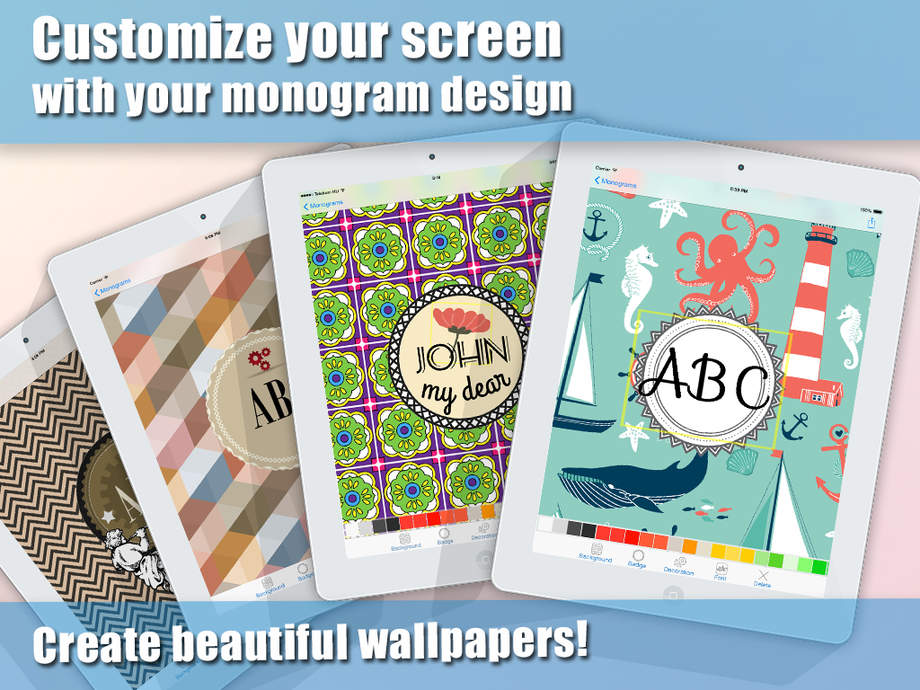 Monogram Wallpaper Maker And Professional Background Design Creator
