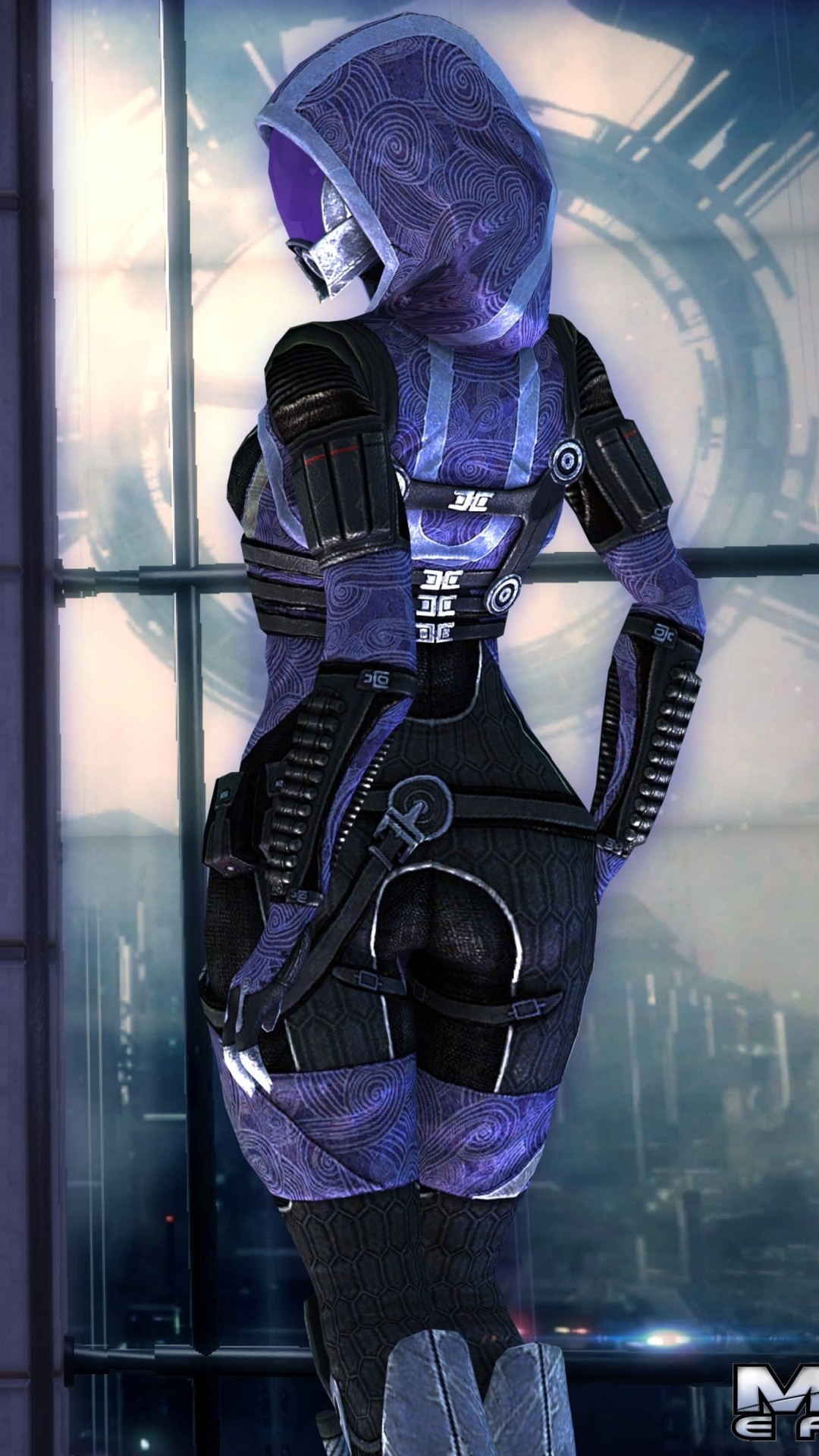 Free Download Wallpaper Mask Alien Mass Effect Bioware Tali Quarian [1332x850] For Your Desktop