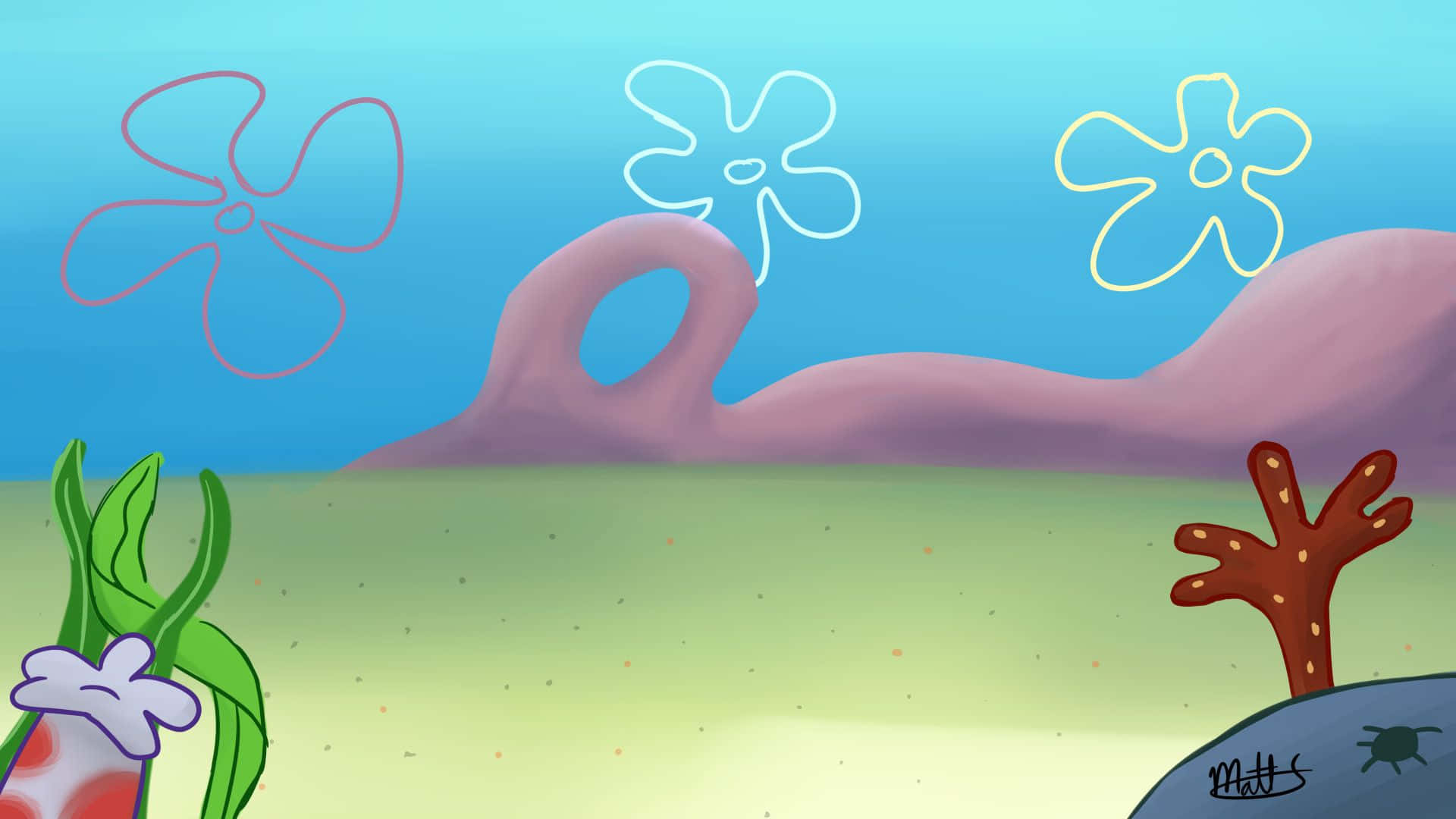Spongebob Aesthetic Desktop Wallpaper