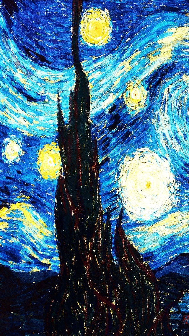 iPhone Van Gogh X Immagine Foto Wallpaper