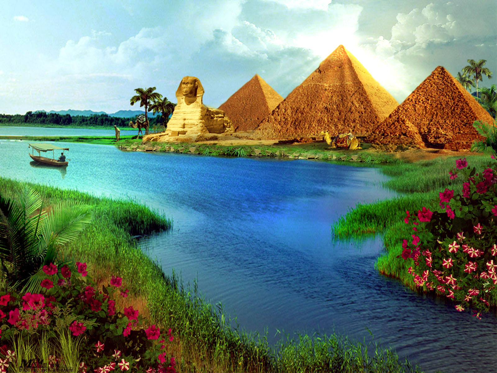 Egypt Pyramids HD Wallpaper
