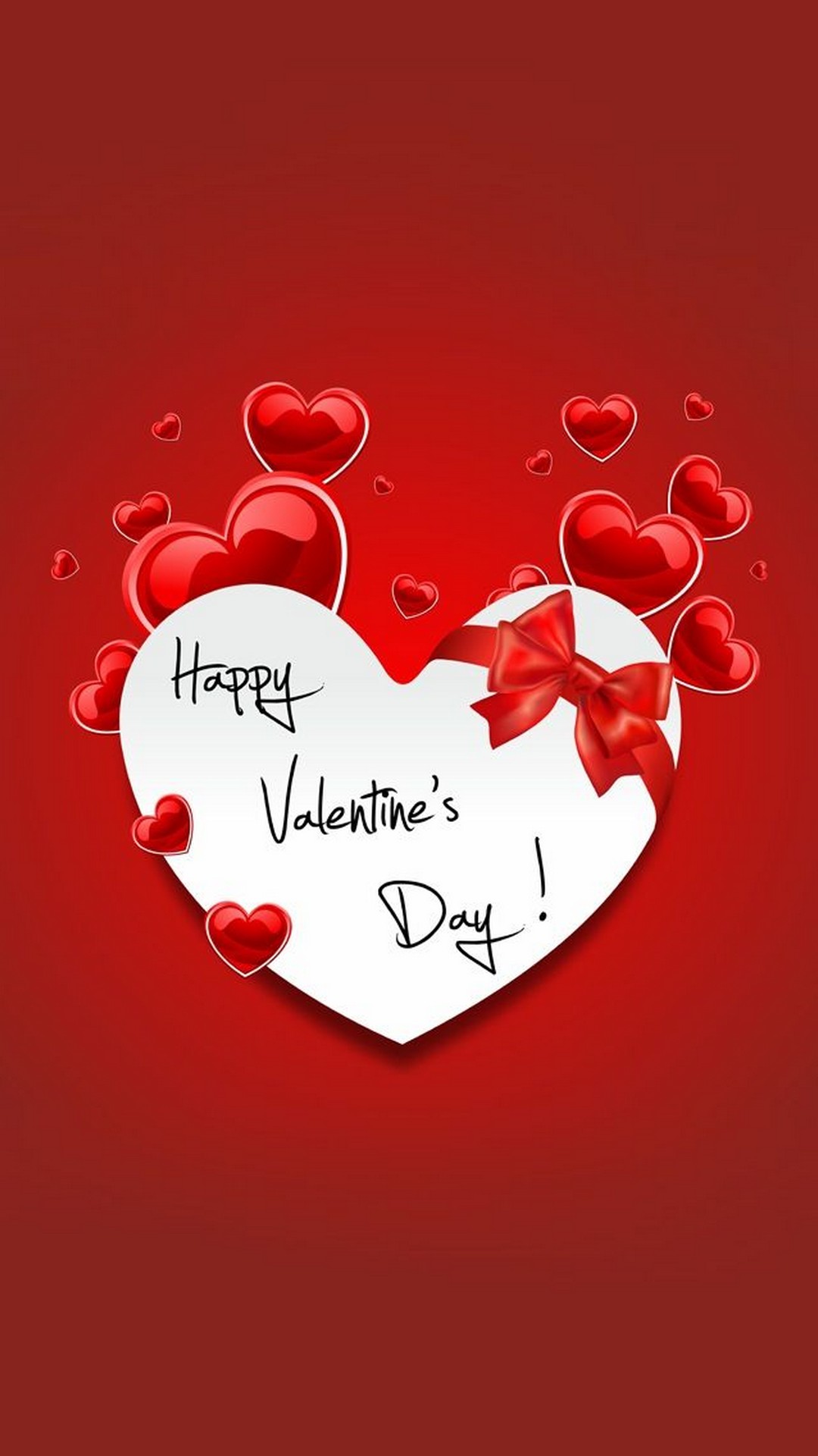 Happy Valentines Day iPhone Wallpaper 3d