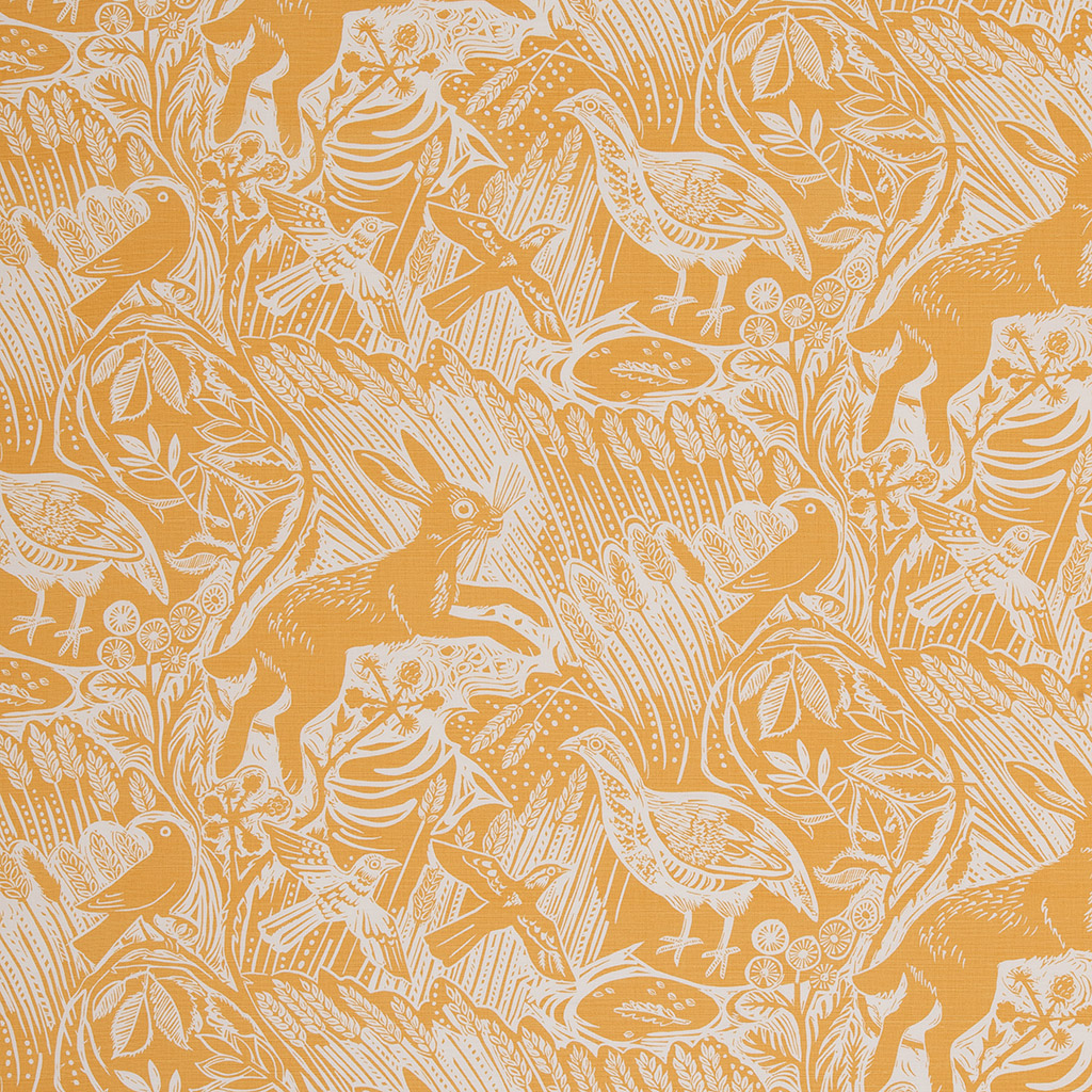 Harvest Hare Wallpaper All Mark Hearld Fabrics And