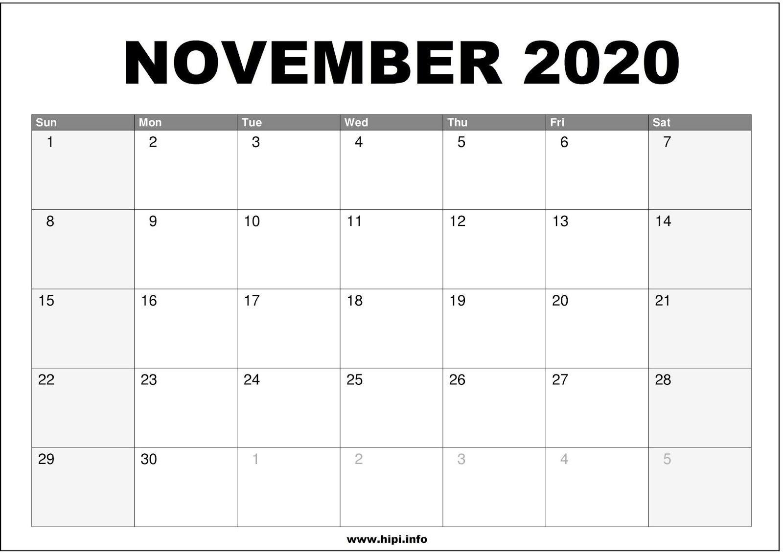November 2020 Calendar Wallpapers   Top Free November 2020