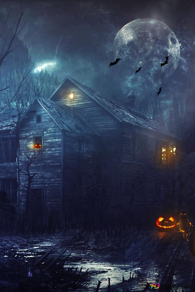 Halloween Haunted House 2k Wallpaper