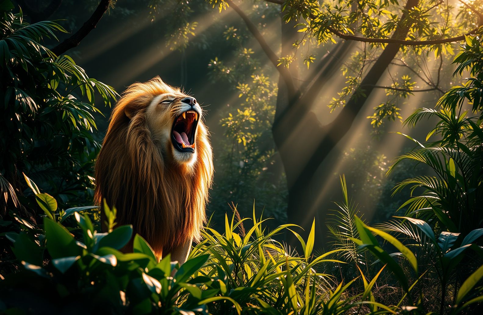 Lion Roar Wallpaper