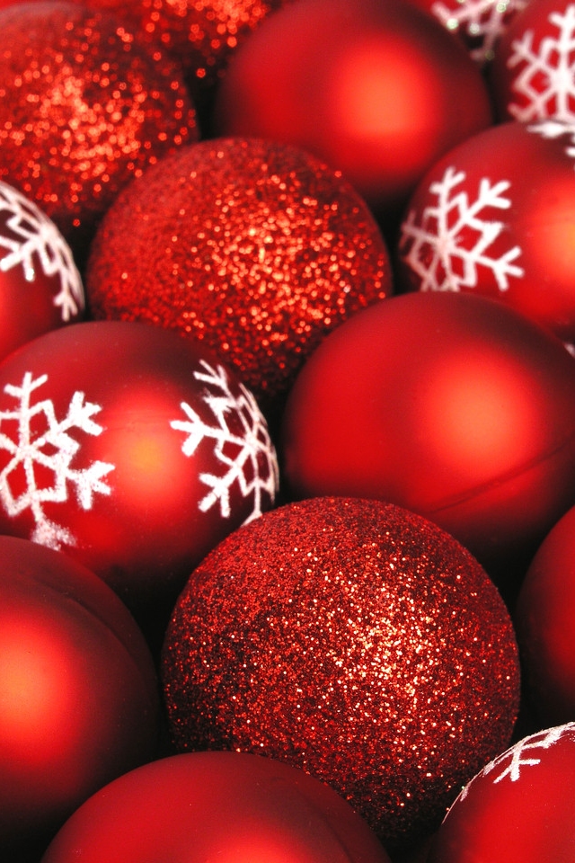 Christmas Balls iPhone Wallpaper