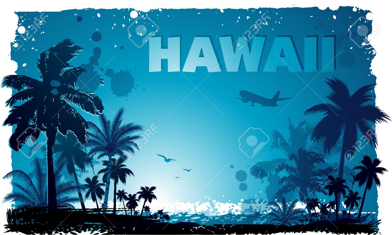 Tropical Hawaiian Background Royalty Cliparts Vectors And