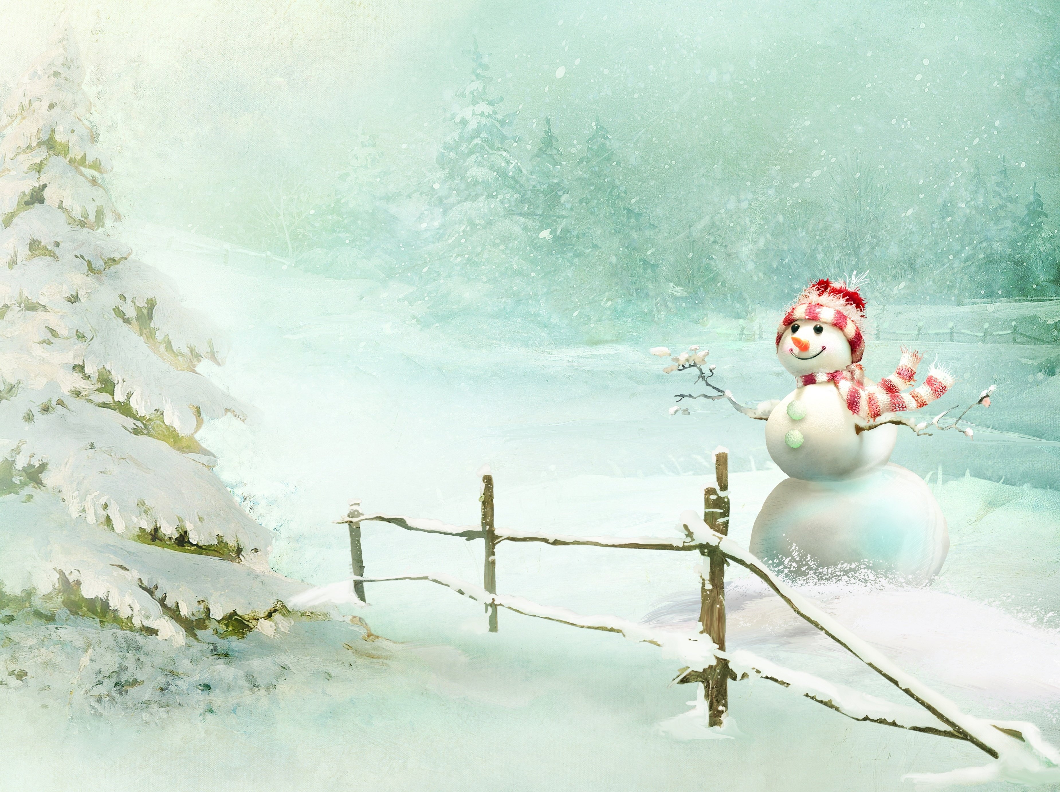 Cute winter scene wallpaper   ForWallpapercom 3700x2766