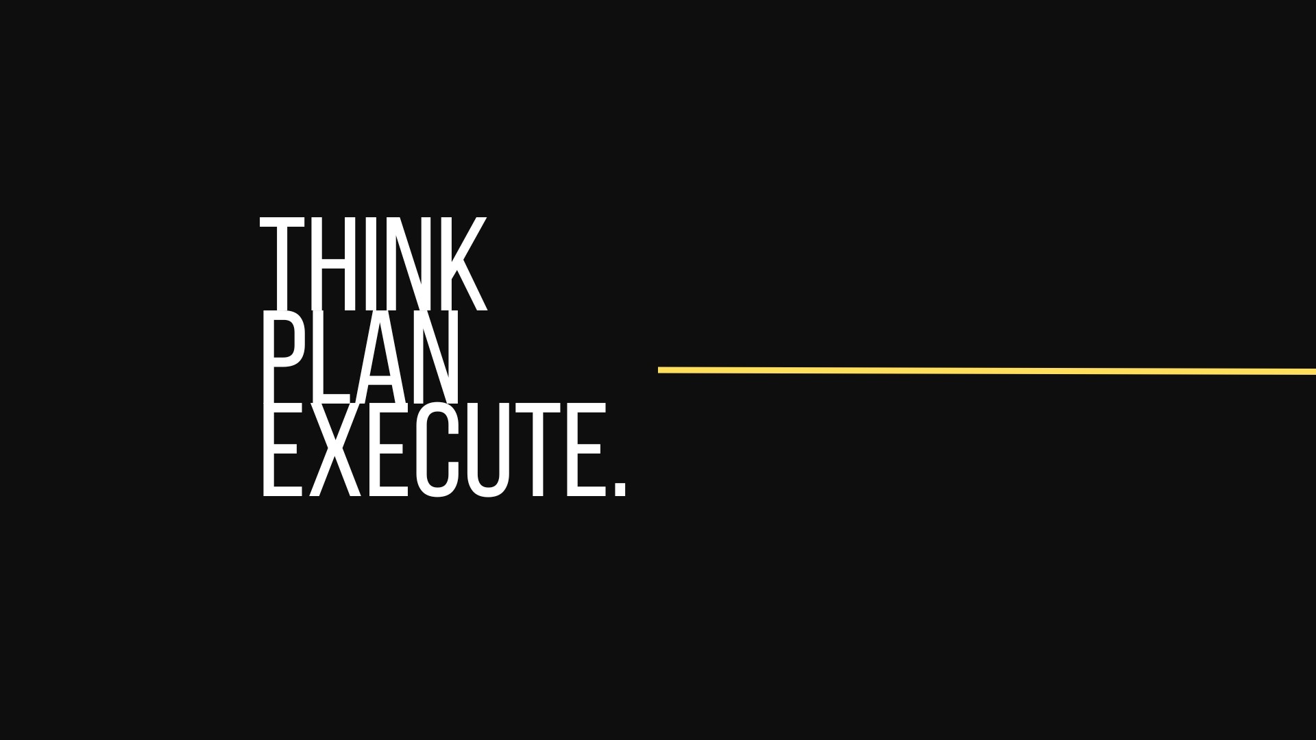 Think Plan Execute HD Motivational Wallpaper