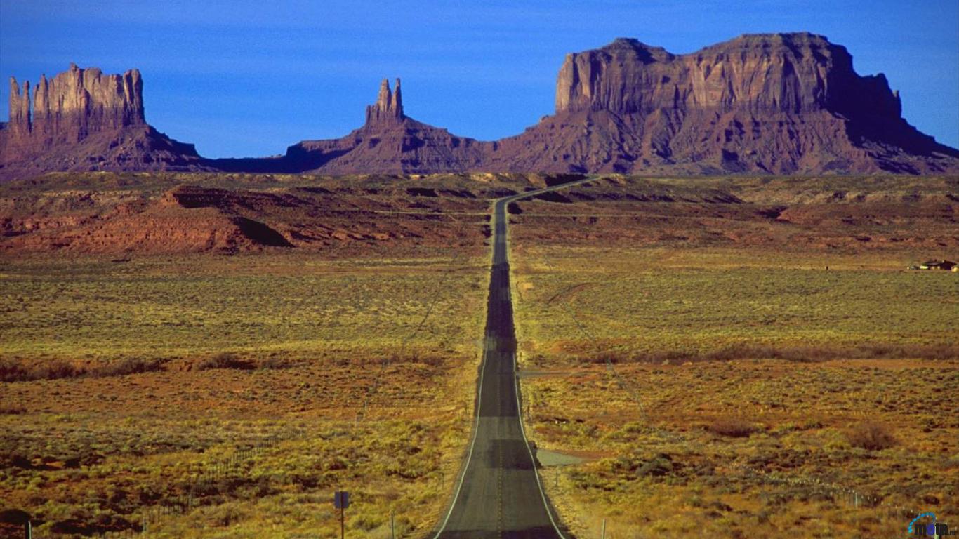 Wallpaper Highway In Monument Valley X Desktop
