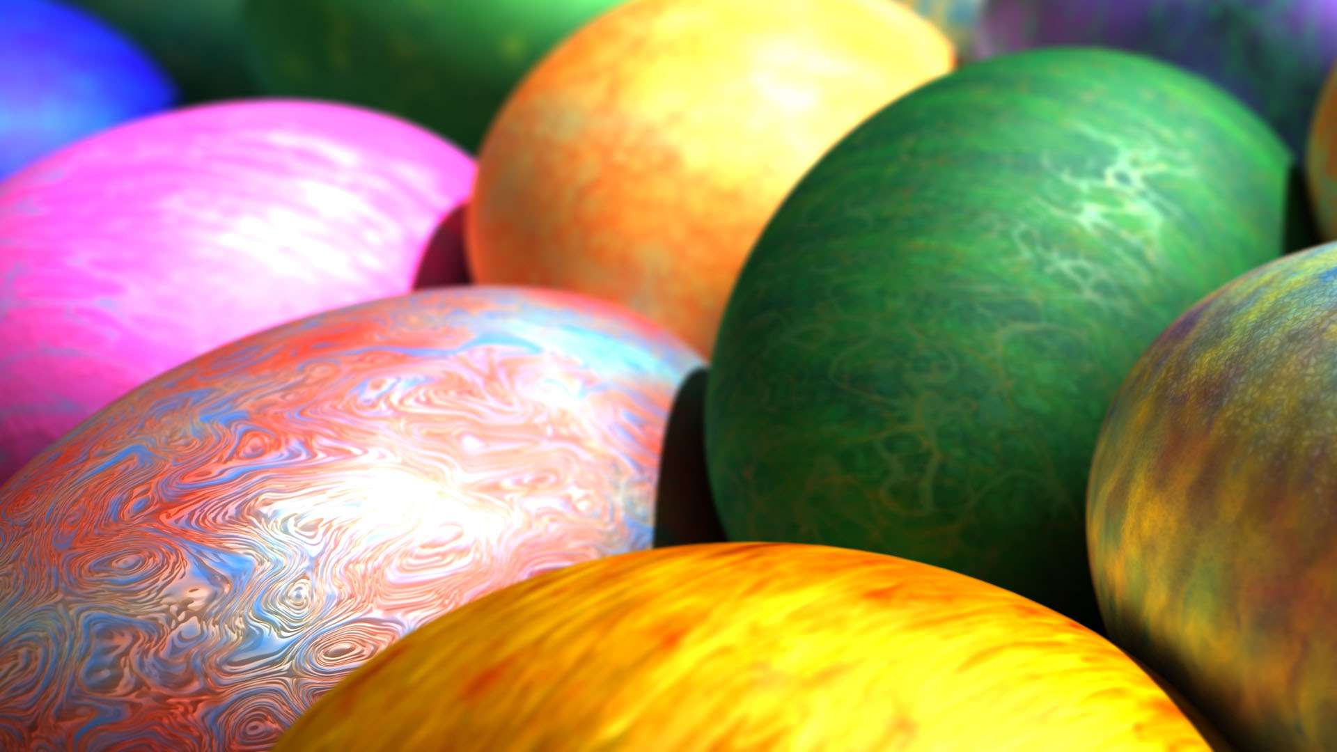 Colored Easter Eggs HD Wallpaper FullHDwpp Full